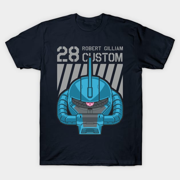 Zaku II Robert Gilliam T-Shirt by don_kuma